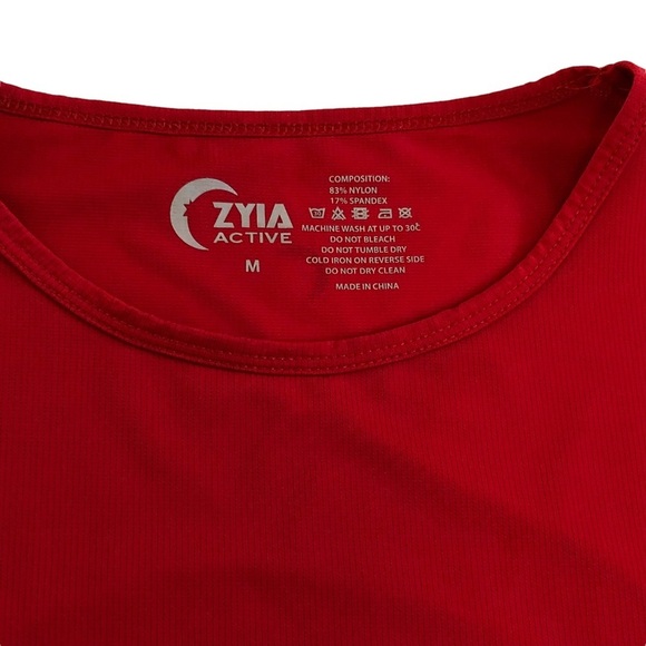 Zyia Active‎ Red Tank Top Size Medium - Picture 3 of 6